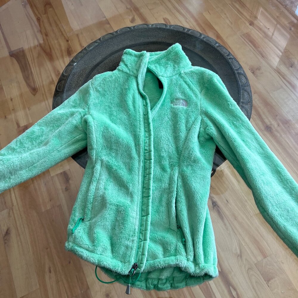 Bright Green North Face Osito Jacket XS